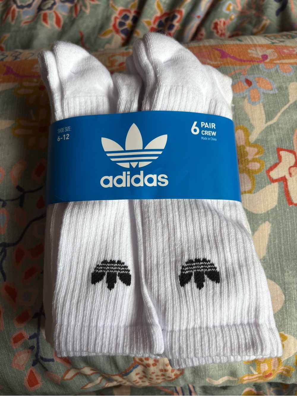 3/$10 Classic adidas Originals 6-Pack Crew Socks